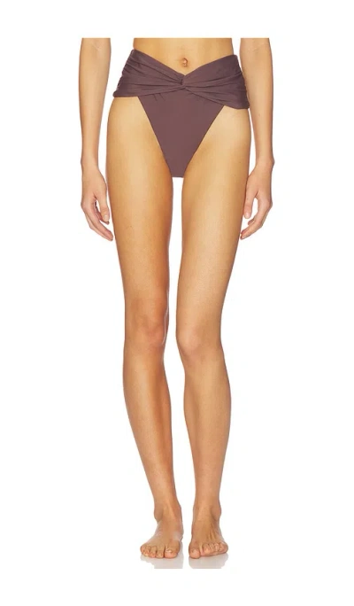 Tularosa Lucci High Waist Bottom In Brown