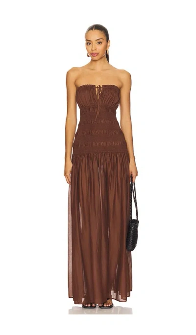Tularosa Lucie Maxi Dress In Brown
