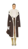 Tularosa Lydia Reversible Coat In Brown