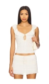 Tularosa Madeleine Top In White