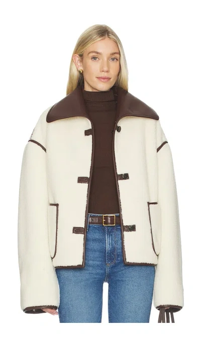 Tularosa Margot Reversible Jacket In Brown