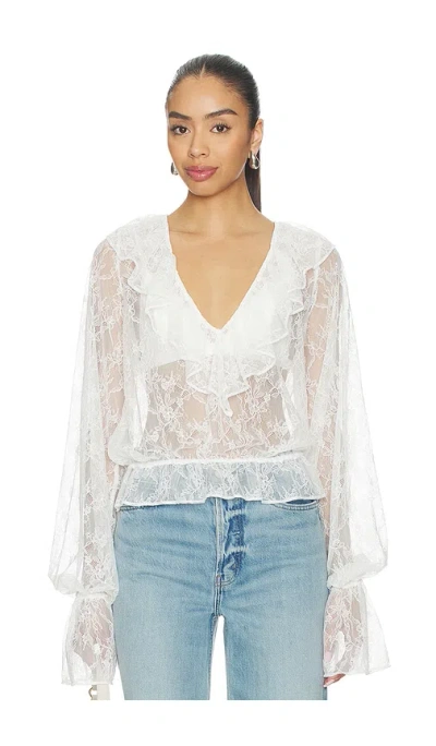 Tularosa Marie Top In White