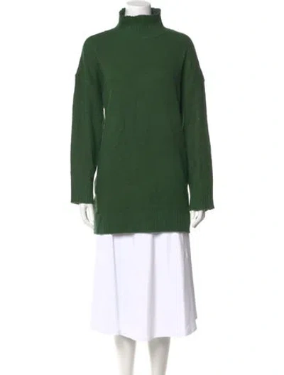 Pre-owned Tularosa Mock Neck Sweater In Green
