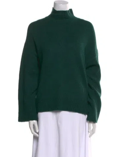 Pre-owned Tularosa Mock Neck Sweater In Green