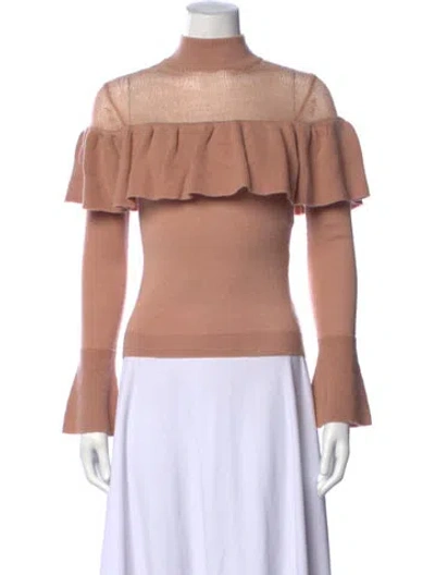 Pre-owned Tularosa Mock Neck Sweater In Pink