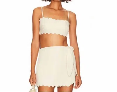 Tularosa Nora 2-piece Set Crop Top & Skort In Frosted Almond