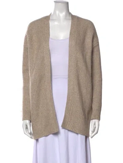 Pre-owned Tularosa Nylon Open Front Sweater In Neutrals