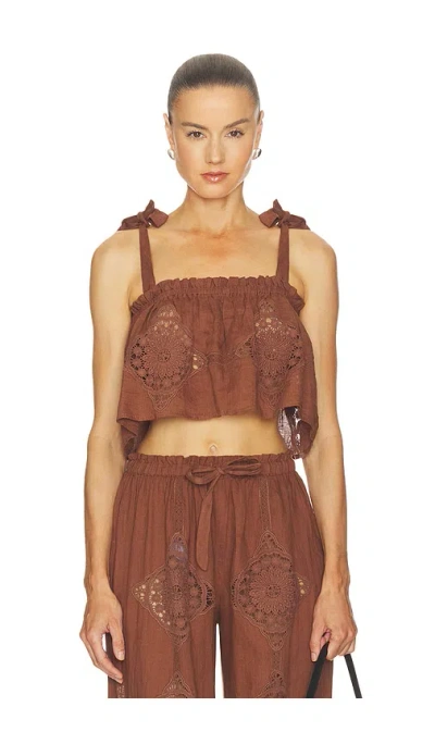 Tularosa Olivia Top In Brown