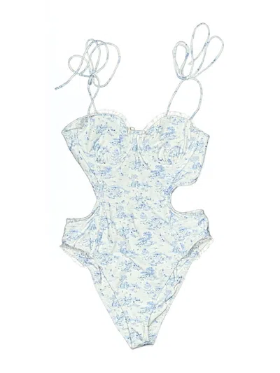 Pre-owned Tularosa One Piece Swimsuit In Blue