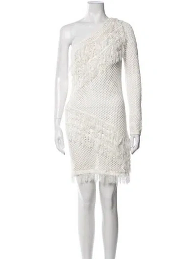 Pre-owned Tularosa One-shoulder Mini Dress In Multicolor