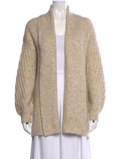 Pre-owned Tularosa Open Front Sweater In Neutral