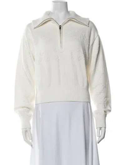 Pre-owned Tularosa Patterned Open Front Sweater W/ Tags In Neutrals
