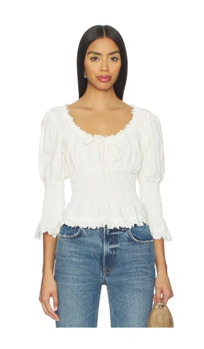 Tularosa Presley Top In White