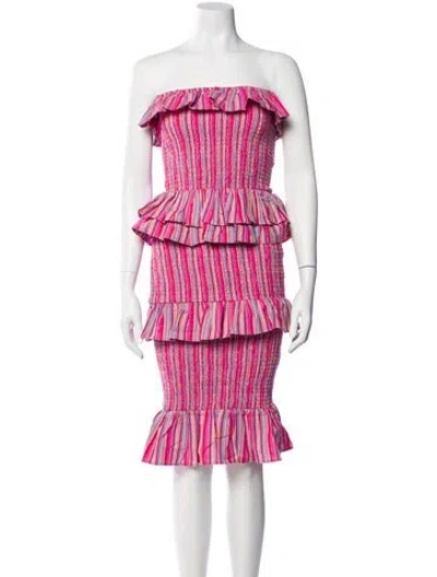 Pre-owned Tularosa Printed Knee-length Dress