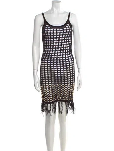 Pre-owned Tularosa Printed Midi Length Dress In Multi