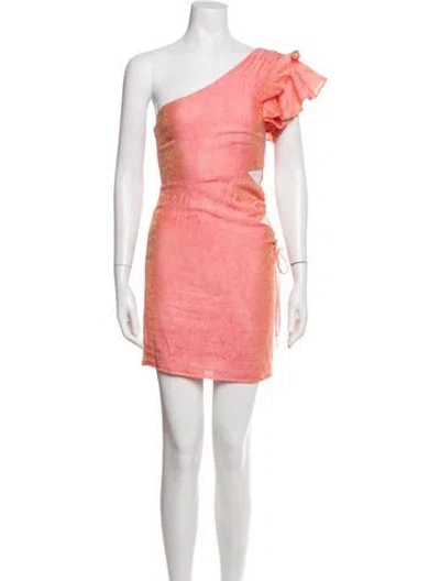Pre-owned Tularosa Printed Mini Dress In Pink