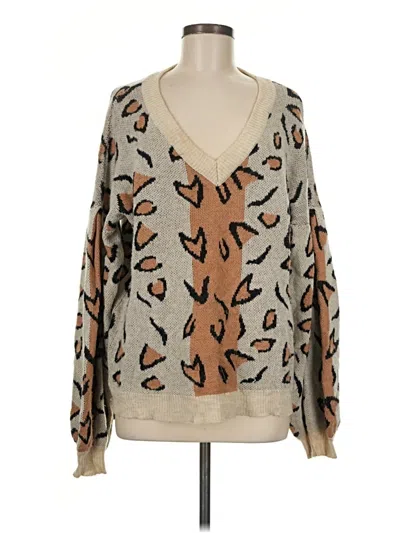 Pre-owned Tularosa Pullover Sweater In Tan