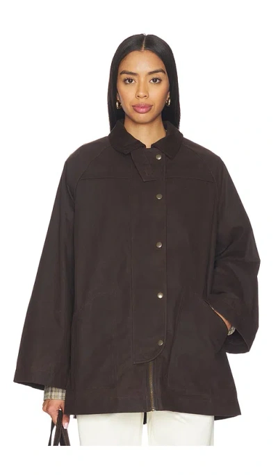 Tularosa Riley Waxed Canvas Barn Jacket In Brown