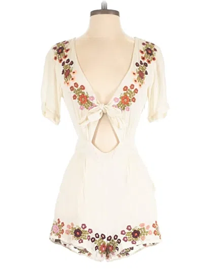 Pre-owned Tularosa Romper In Ivory