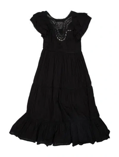 Pre-owned Tularosa Scoop Neck Midi Length Dress In Brown