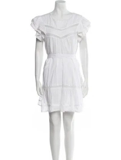 Pre-owned Tularosa Scoop Neck Mini Dress In White