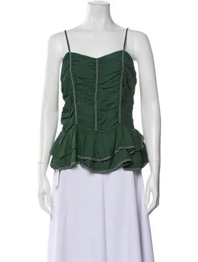 Pre-owned Tularosa Scoop Neck Sweater In Blue