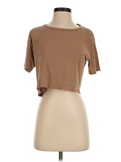 Pre-owned Tularosa Short Sleeve T-shirt In Brown
