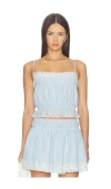 Tularosa Sienna Top In Blue
