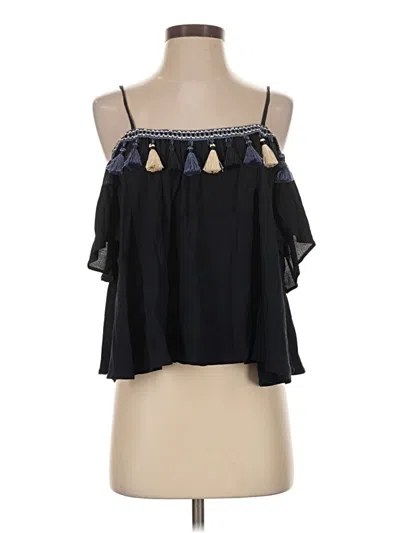 Pre-owned Tularosa Sleeveless Blouse In Black