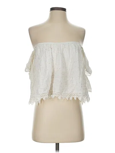 Pre-owned Tularosa Sleeveless Blouse In Ivory