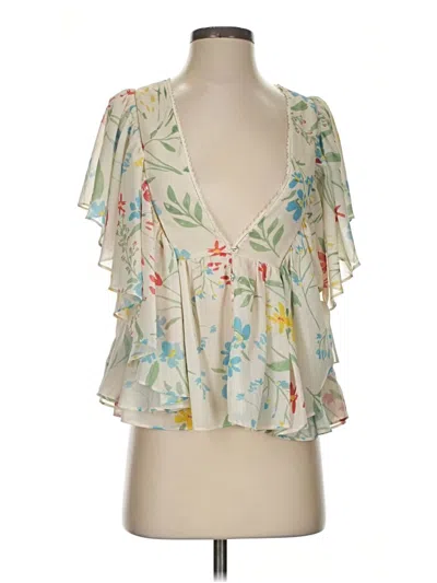 Pre-owned Tularosa Sleeveless Blouse In Ivory