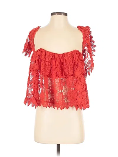 Pre-owned Tularosa Sleeveless Blouse In Red