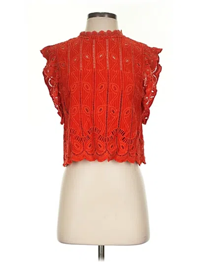 Pre-owned Tularosa Sleeveless Blouse In Red
