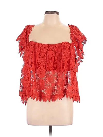 Pre-owned Tularosa Sleeveless Blouse In Red