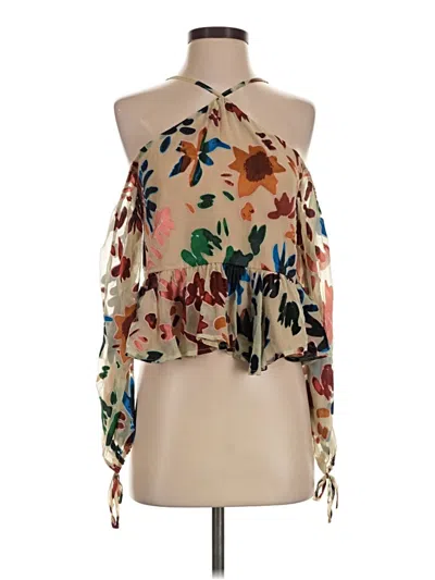Pre-owned Tularosa Sleeveless Blouse In Tan