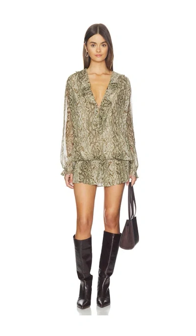 Tularosa Soca Mini Dress In Brown