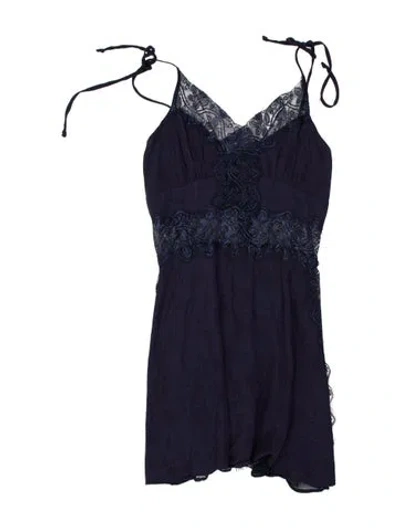 Pre-owned Tularosa Strapless Mini Dress In Blue