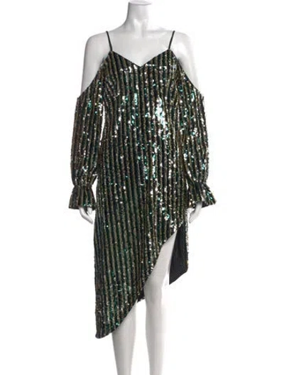 Pre-owned Tularosa Striped Mini Dress In Multicolor