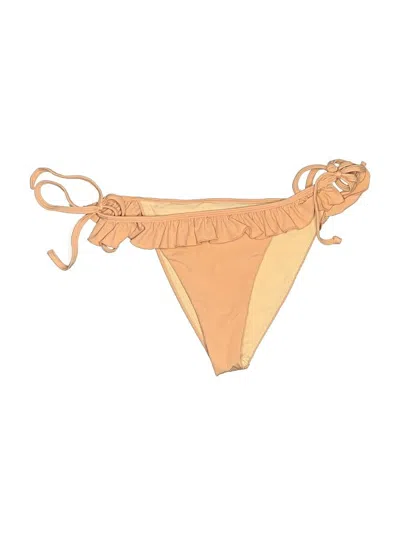 Pre-owned Tularosa Swimsuit Bottoms In Gold