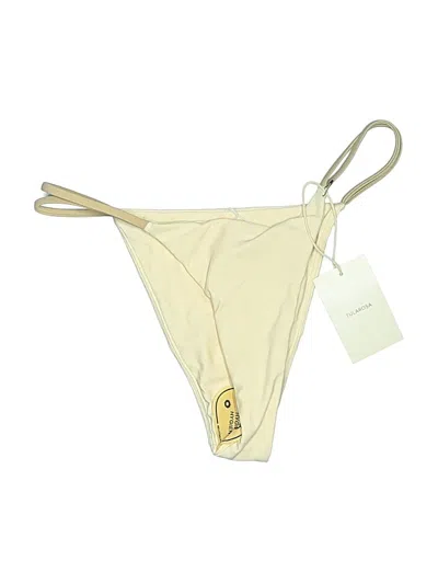 Pre-owned Tularosa Swimsuit Bottoms In Ivory