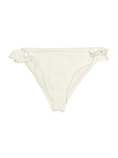 Pre-owned Tularosa Swimsuit Bottoms In Ivory