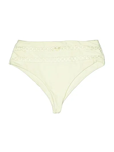 Pre-owned Tularosa Swimsuit Bottoms In White
