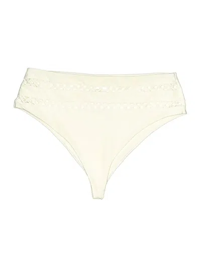 Pre-owned Tularosa Swimsuit Bottoms In White