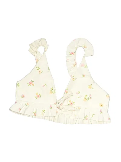 Pre-owned Tularosa Swimsuit Top Ivory Swimwear