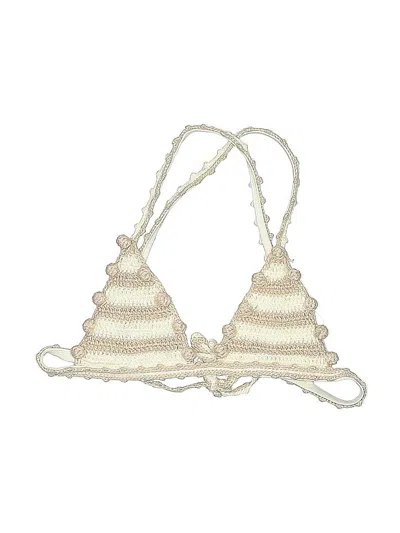 Pre-owned Tularosa Swimsuit Top Ivory Swimwear In White