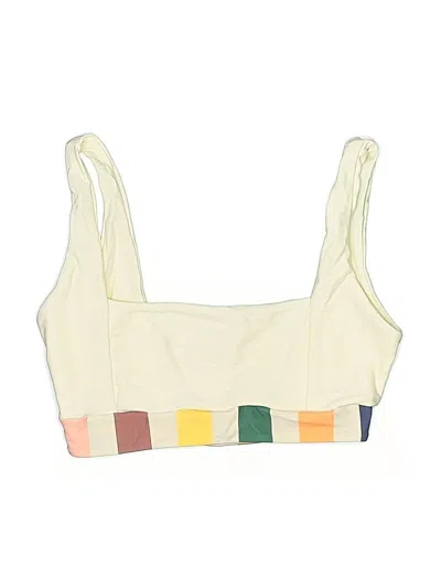 Pre-owned Tularosa Swimsuit Top Ivory Swimwear In White