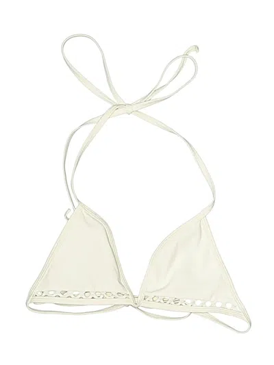 Pre-owned Tularosa Swimsuit Top Ivory Swimwear In White