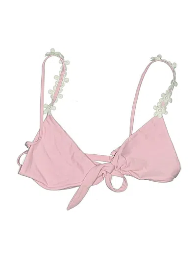 Pre-owned Tularosa Swimsuit Top Pink Swimwear