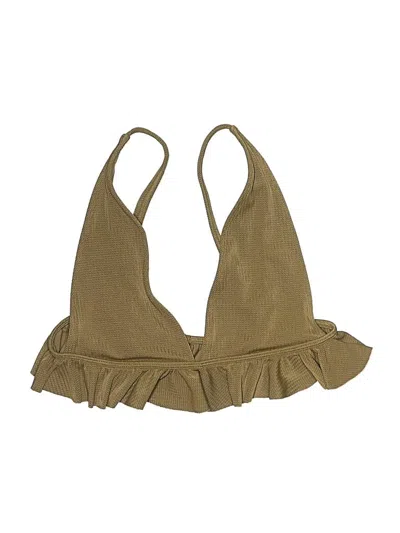 Pre-owned Tularosa Swimsuit Top Tan Swimwear