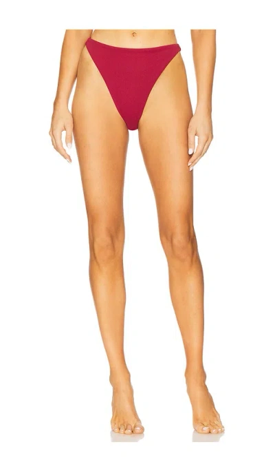 Tularosa Tacey High Waist Bottom In Merlot Red